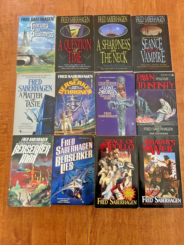 FRED SABERHAGEN VINTAGE SCI-FI PAPERBACK LOT OF 12 BOOKS berserker man