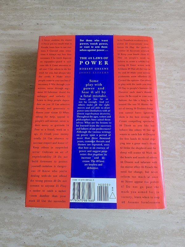 48 Laws of Power, Greene HC 1998 1st edition. gallery