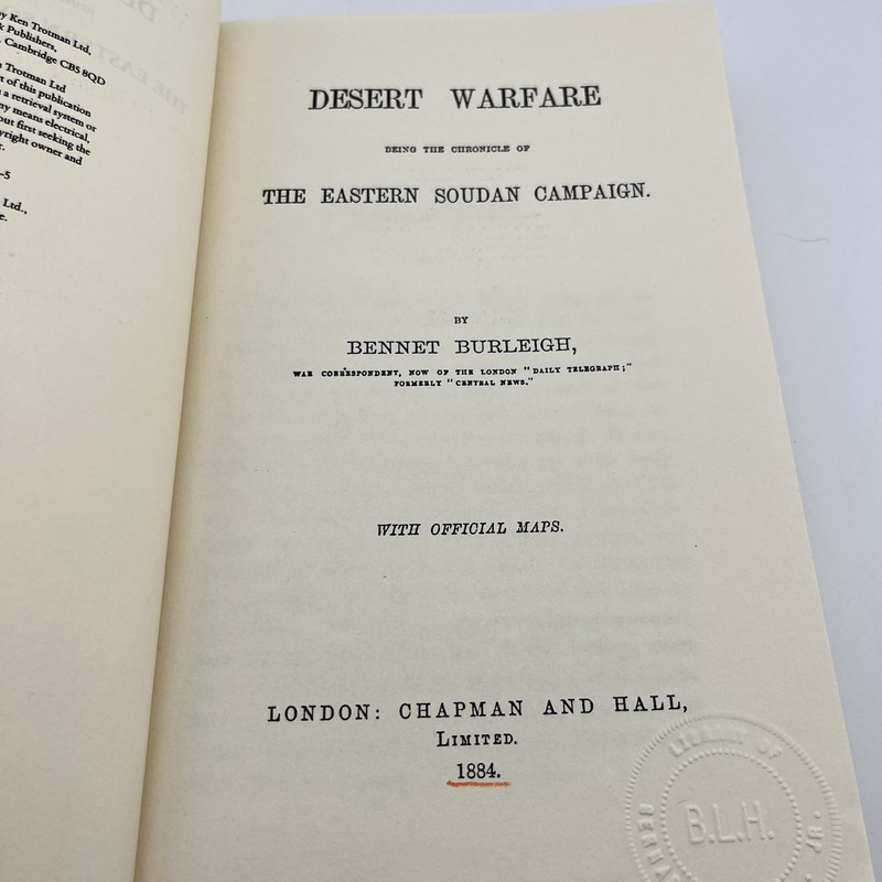 DESERT WARFARE The Eastern Soudan Campaign BURLEIGH (Trotman Monographs 12) gallery