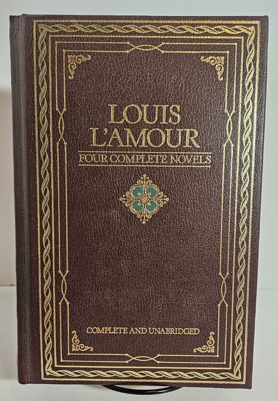 Louis L’Amour Four Complete Novels, 1984 Chatham River Press, Bonded Leather