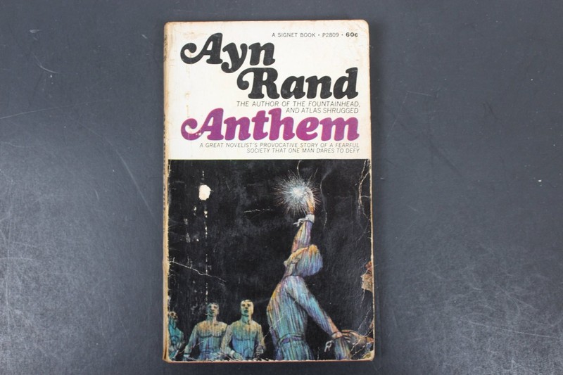 Anthem Ayn Rand 1966 Eleventh Printing Dystopian Science Fiction Signet PB SF