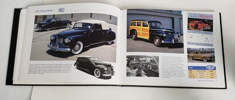 Cars of the Fabulous 1940's Landscape Hardcover Book - New - Beautiful gallery