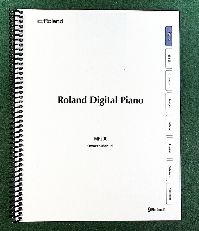 Roland MP-200 Owner’s Instruction Manual: 38 Pages & Protective Covers!