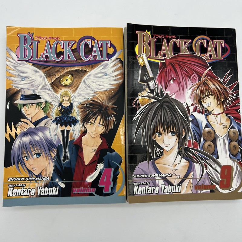 Shonen Jump Black Cat Volume 4 & 9 In Paperback Books