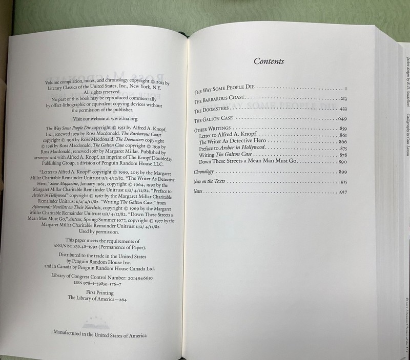Ross Macdonald: Four Novels of the 1950s The Way Some People Die... gallery