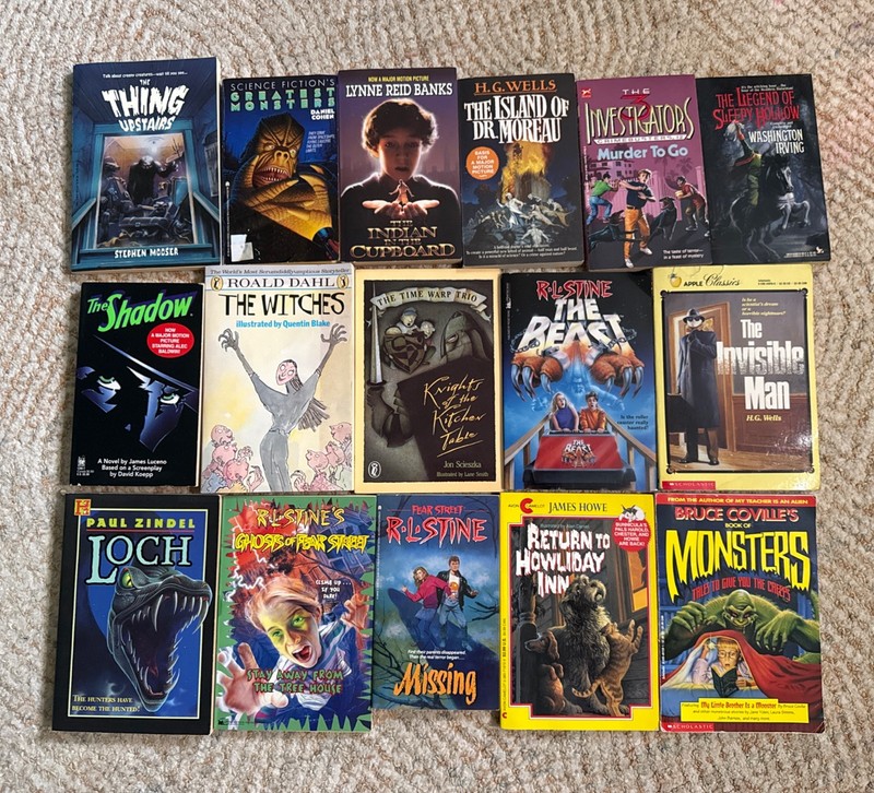 Mixed Lot Kids/youth Spooky Scary Mystery Chapter Paperback Books Vintage (16) gallery