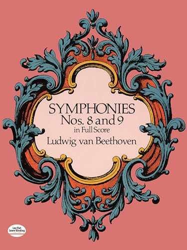 Symphonies Nos. 8 and 9 in – Paperback, by Beethoven Ludwig van – Acceptable