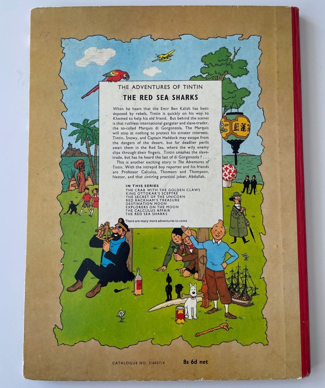 Tintin UK First Edition - The Red Sea Sharks - Hardcover 1960 Methuen Herge gallery