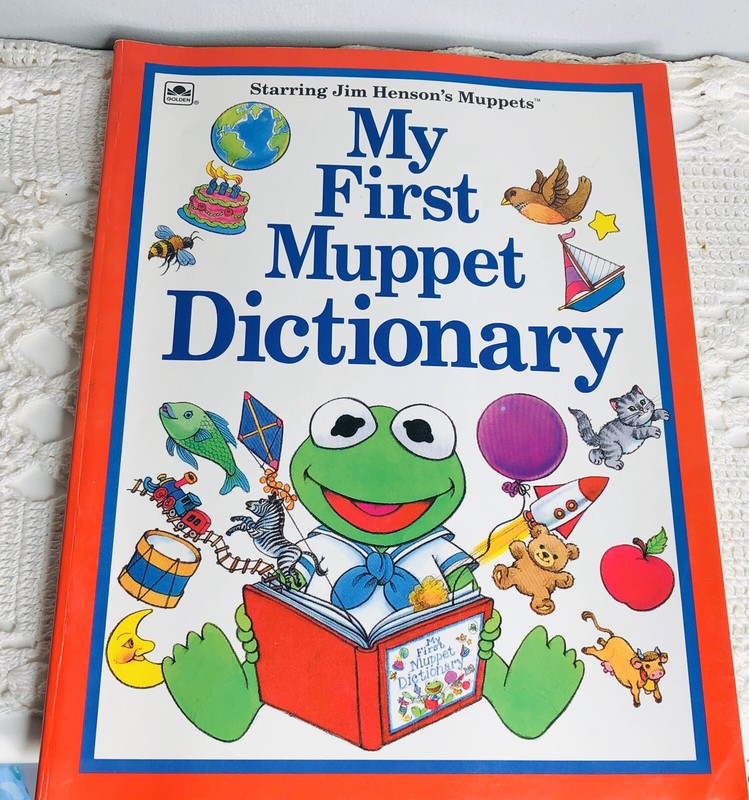My First Muppet Dictionary by Justine Fontes (Paperback) 1988 Golden Book Henson