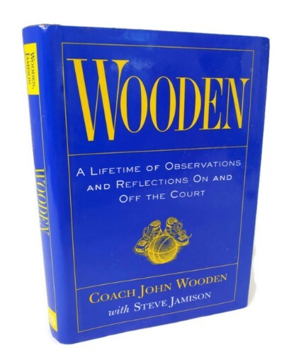 SIGNED Wooden Observations And Reflections By John Wooden 1997 3rd Printing HCDJ