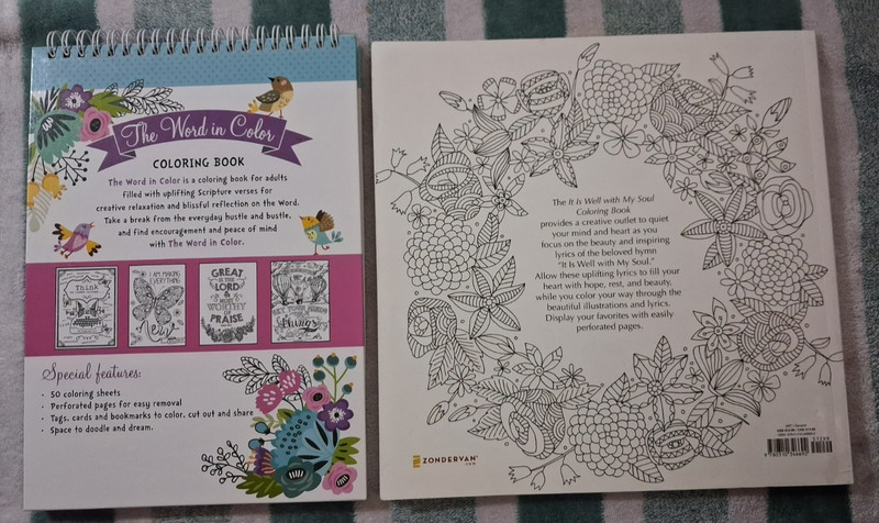 Bible Verse/Religious Coloring Book Bundle(2 NEW ADULT COLORING BOOKS!!) gallery