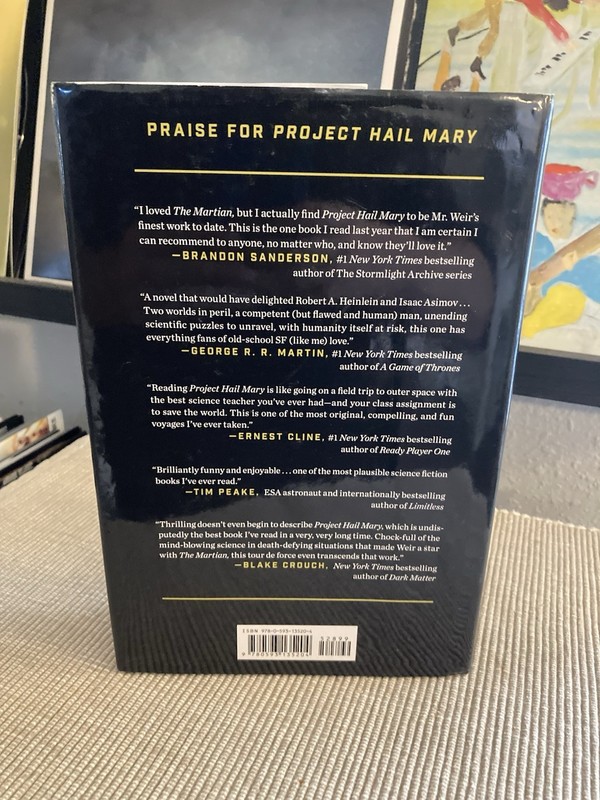 Project Hail Mary by Andy Weir - 1st Edition/Later Print Hardcover! gallery