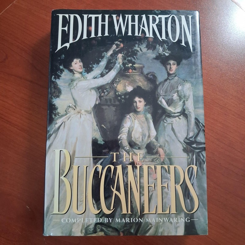 Vintage The Buccaneers Edith Wharton Marion Mainwaring Viking Black HC DJ 1993