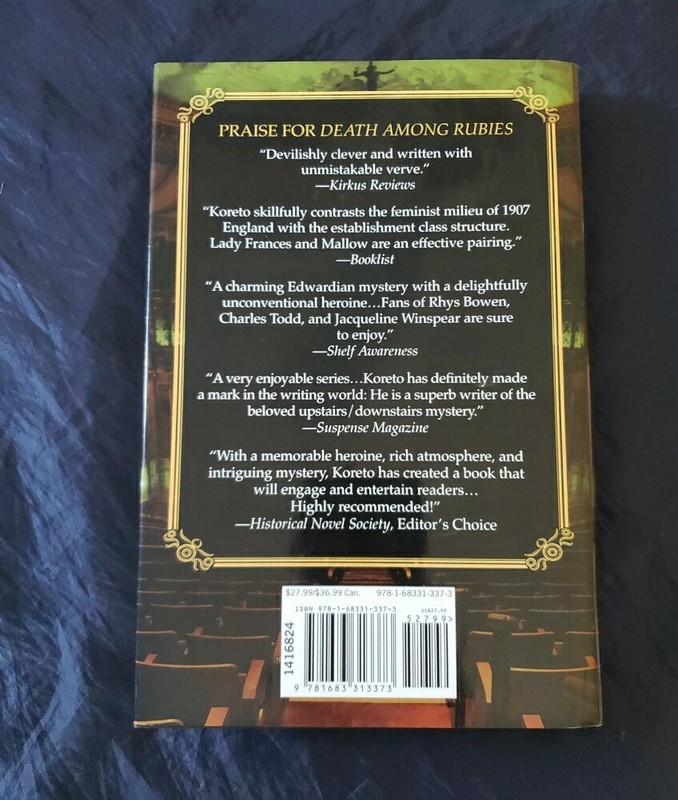 A Lady Frances Ffolkes Mystery #3: Death at the Emerald by R. J. Koreto HCDJ gallery