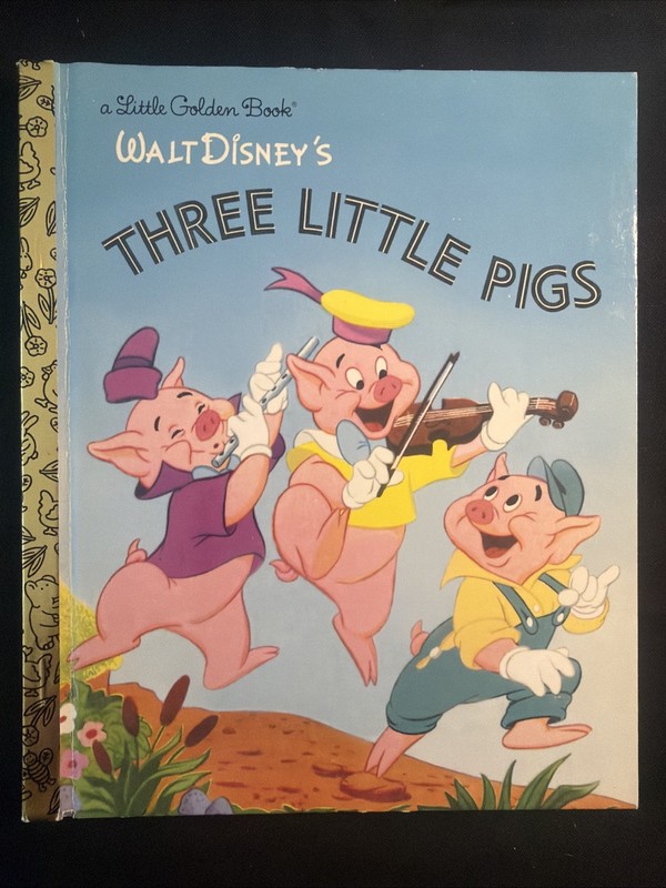 Vintage A Little Golden Book Walt Disney’s The Three Pigs 2004 #7456