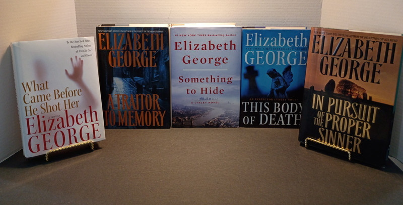 Elizabeth George Hard Cover DJ Lot of 5 Some First Edition First Print