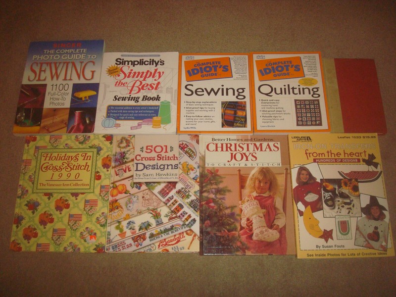 Sewing Book LOT Cross Stitch Designs Leisure Arts Quilting Christmas Guide Craft