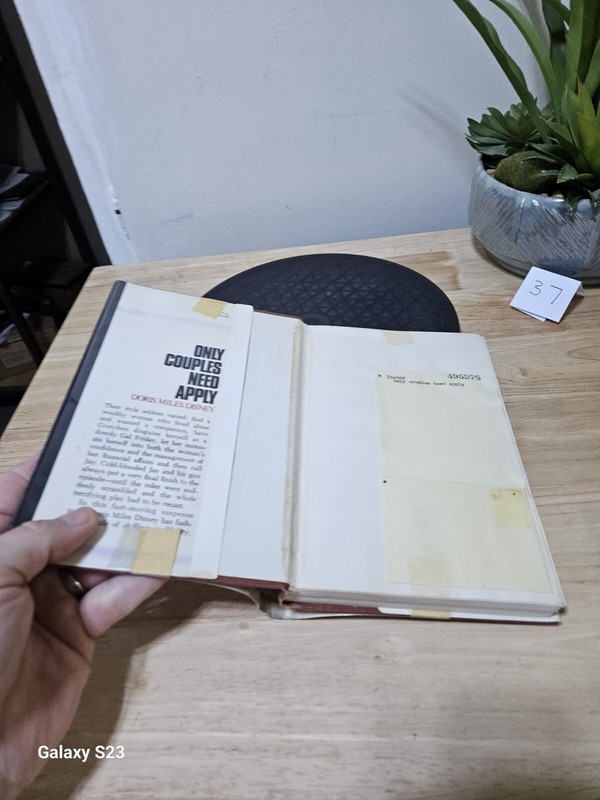 Only Couples Need Apply by Doris Miles Disney 1973 First Edition Hardcover gallery