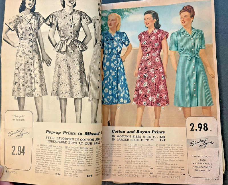 Vintage Spiegel Spring & Summer 1947 Catalog Fashion Home Paper Back Order Form gallery