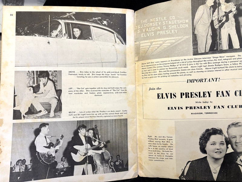ELVIS PRESLEY JUKE BOX FAVORITES 35-PAGES WITH PHOTOS + SHEET MUSIC 1956 gallery