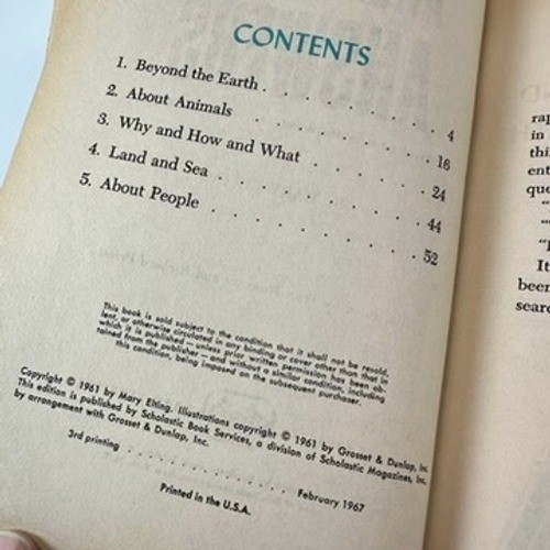 VTG Science Books: Arrow Book of Answers & Icebergs Glaciers 1960s Home School gallery