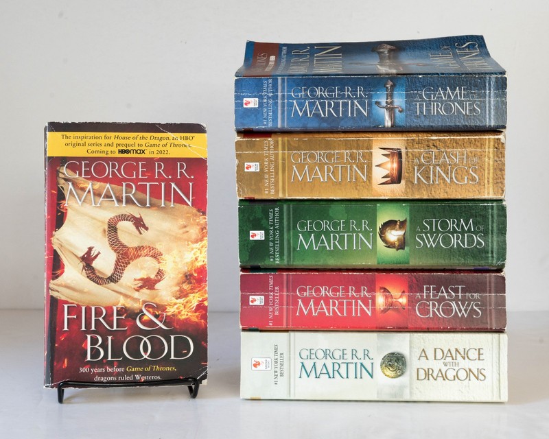 GAME OF THRONES Complete Series Lot of 6 (#1-5+) Set Books House of the Dragon