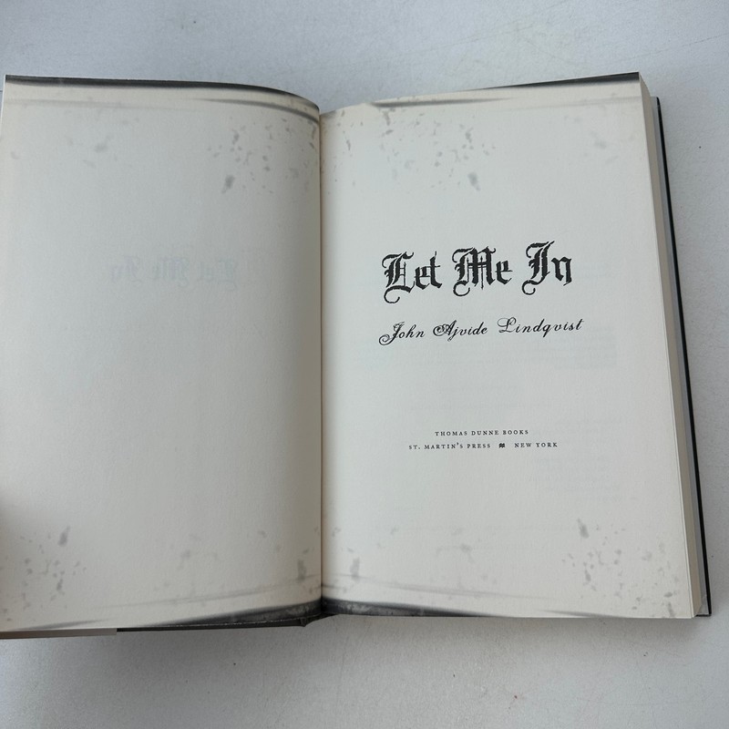 Let Me In by John Ajvide Lindqvist (2007, Hardcover) First Edition Dust Jacket gallery