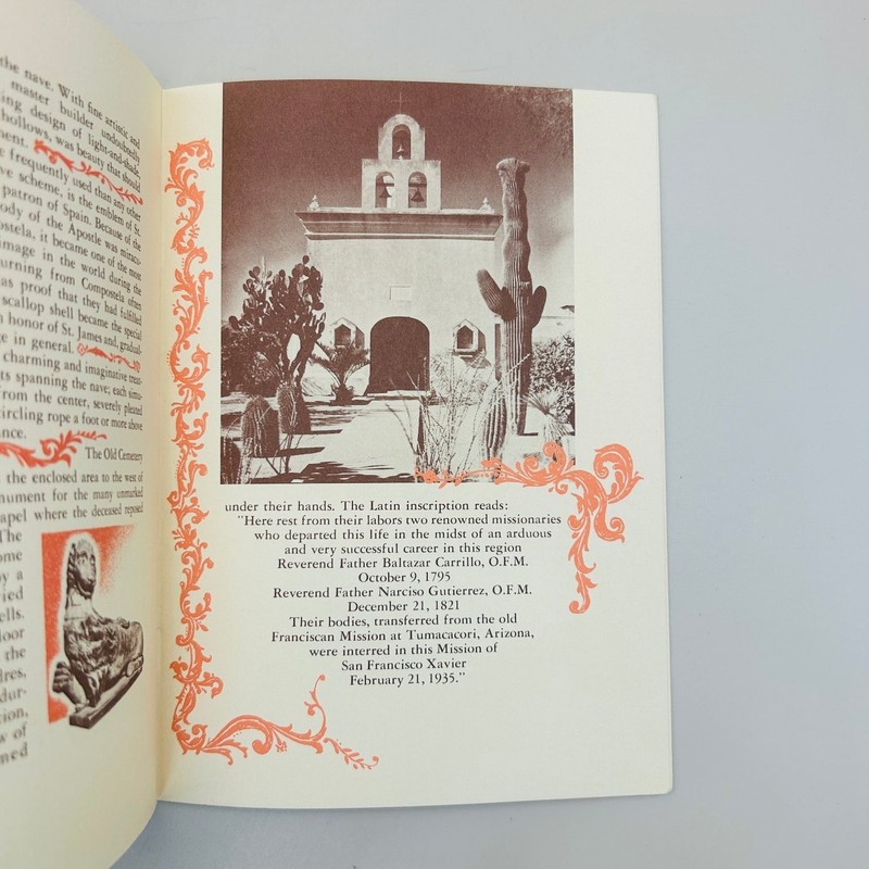 Mission San Xavier del Bac Chinn 1951 Tucson Arizona History Pamphlet gallery