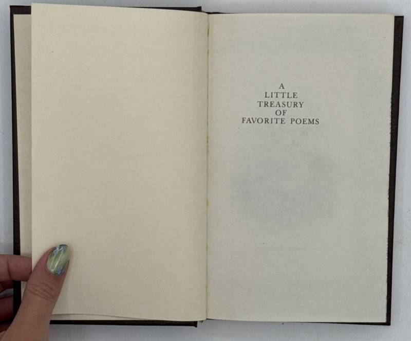 A Little Treasury of Favorite Poems by Varied Authors, HC Book 1978, B175 gallery