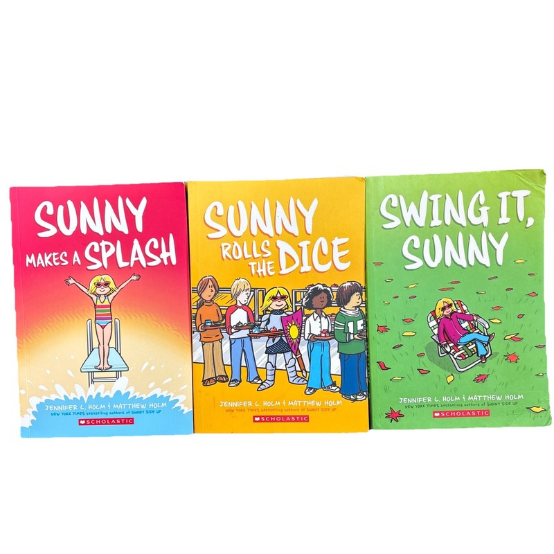 Sunny Makes A Splash / Swing It Sunny / Sunny Rolls the Dice Scholastic Lot Holm