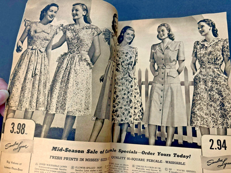 Vintage Spiegel Spring & Summer 1947 Catalog Fashion Home Paper Back Order Form gallery
