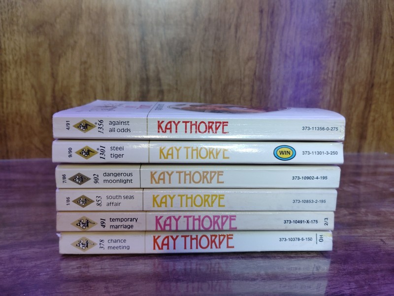 Kay Thorpe Lot 6 Harlequin Presents Vintage Romance Paperbacks Chance Meeting St