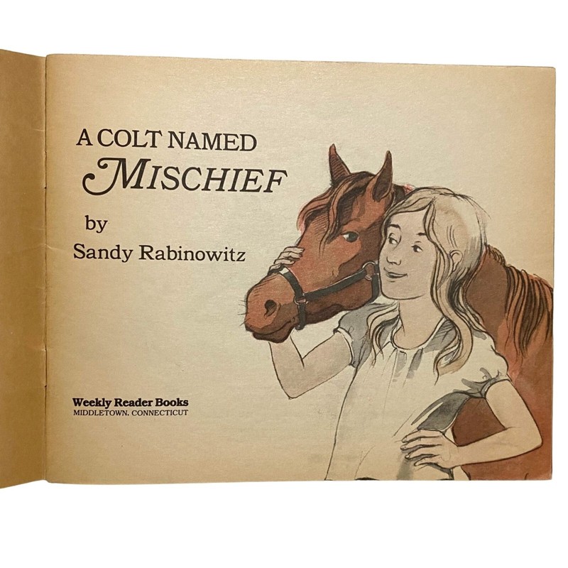 A Colt Named Mischief Paperback Sandy Rabinowitz Horse Stories Girls Interest gallery