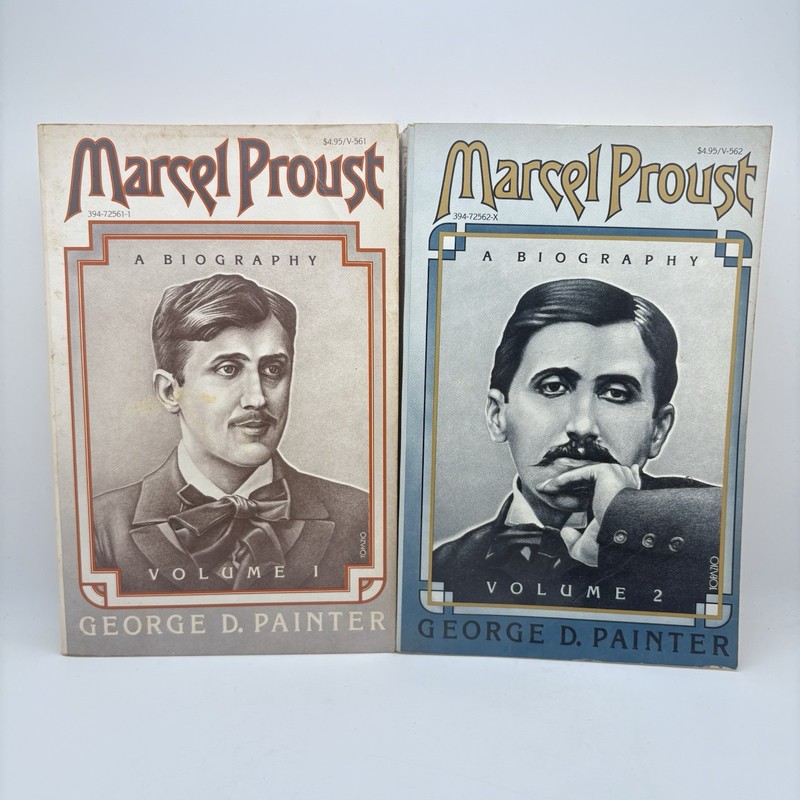 Marcel Proust Biography Lot Vol 1 & 2 – George D. Painter 1978 Vintage PB