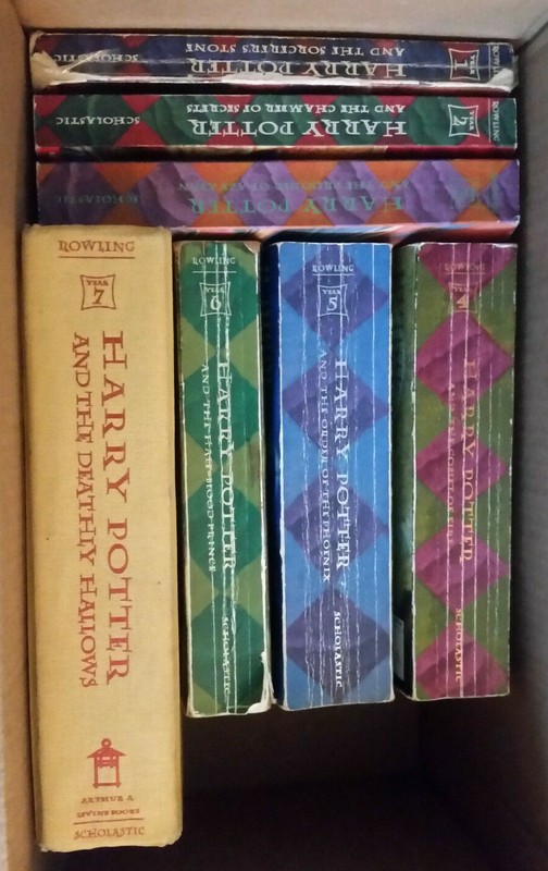 Complete Harry Potter Years 1-7 J. K. Rowling Mixed Paperback/Hardback Book Set