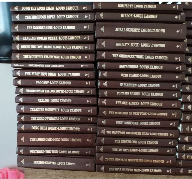 LOUIS L’AMOUR LEATHERETTE BOOKS – PICK YOUR TITLE MENU – SEE DESCRIPTION