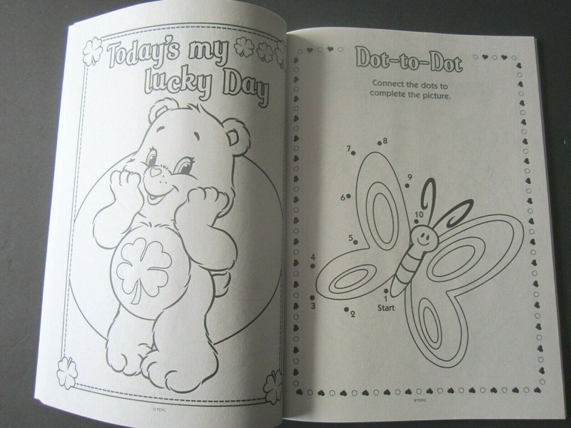 Care Bears Fuzzy Friends Coloring & Activity 11"x8" Jumbo Book Made In USA gallery