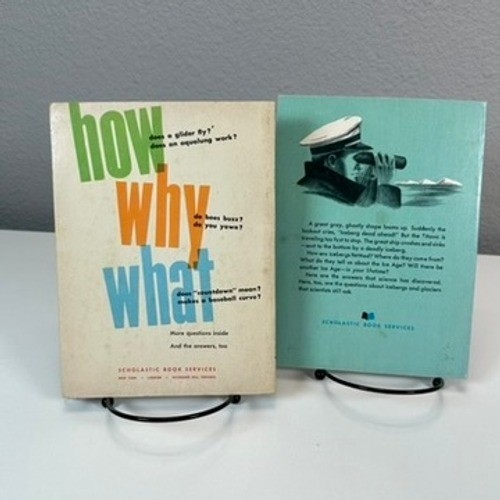 VTG Science Books: Arrow Book of Answers & Icebergs Glaciers 1960s Home School gallery
