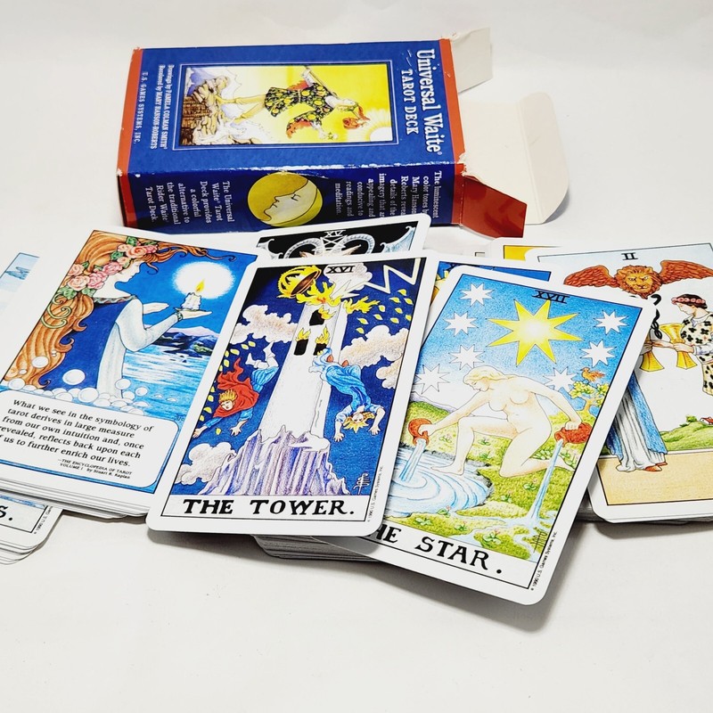 Universal Waite Tarot Deck Cards By Stuart R. Kaplan 2004 U S Games Vintage gallery