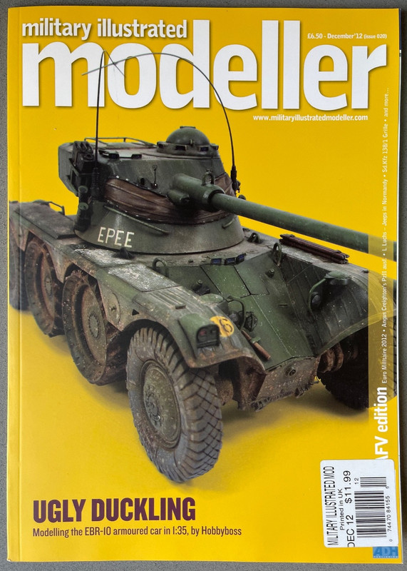 Military Illustrated Modeller AFV Ugly Duckling EBR-10 Armored Car Hobbyboss