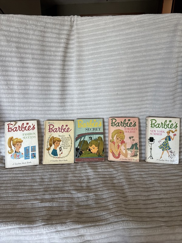 Set A Five Vintage 1960S Barbie Hardcover Books By Random House