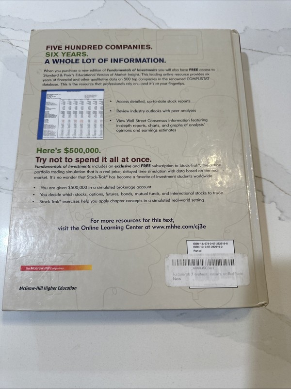 Fundamentals of Investments: Valuation and Management by Charles J CORRADO gallery