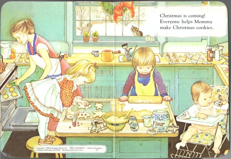 Vintage 80s Random House Children’s Board Book BABY’S CHRISTMAS Eloise Wilkin gallery