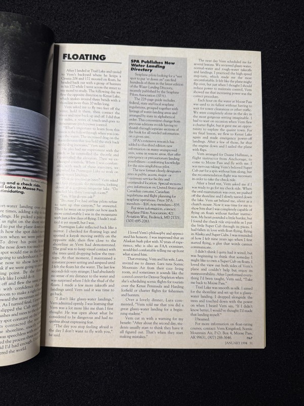 Plane & Pilot Magazine January 1994 Aviation GPS Navigation Seaplane Flying gallery