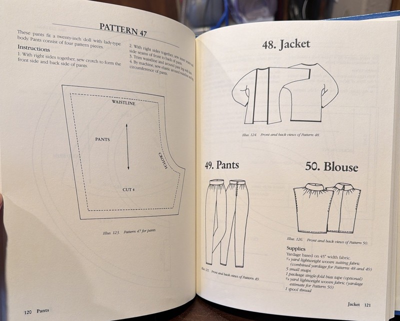 Doll's Clothes Pattern Book Hardcover Roselyn Gadia-Smitley gallery