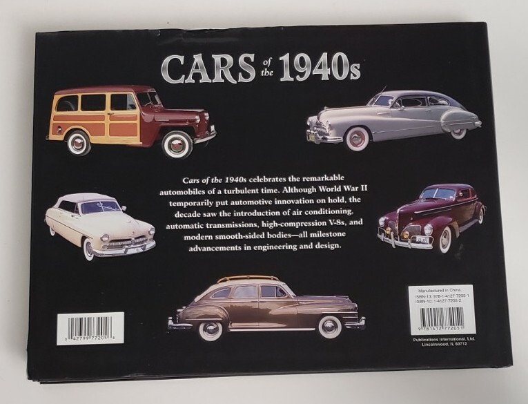 Cars of the Fabulous 1940's Landscape Hardcover Book - New - Beautiful gallery