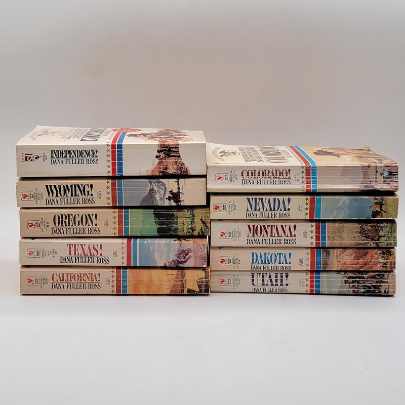 Dana Fuller Ross Wagons West Series Paperback Lot 10 Books 1-12 Mixed Good