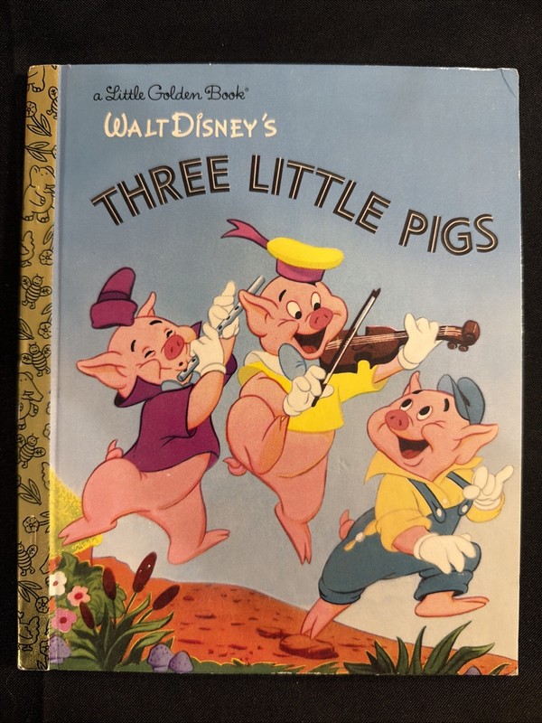 Vintage A Little Golden Book Walt Disney’s The Three Pigs 2004 #7057