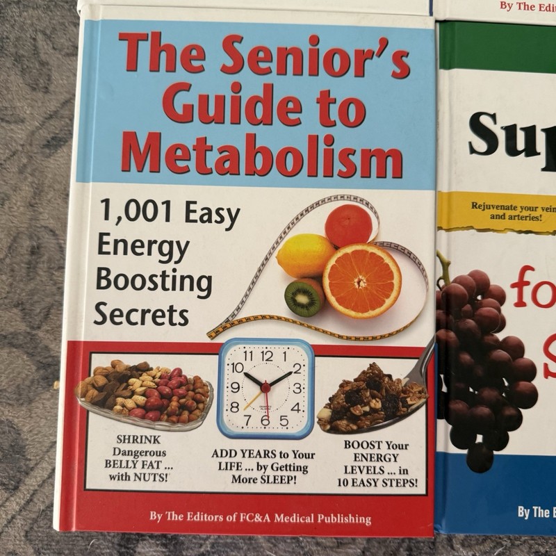Lot Of 4 FC&A Publishing Senior Health Books Super Foods Aging Metabolism Guides gallery
