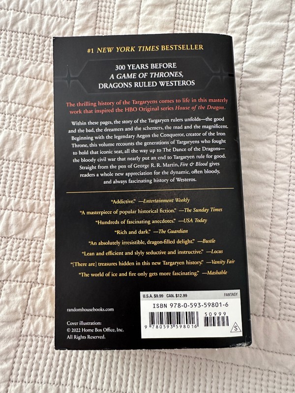 GAME OF THRONES GEORGE R.R.MARTIN FIRE & BLOOD HOUSE OF DRAGON BOOK gallery